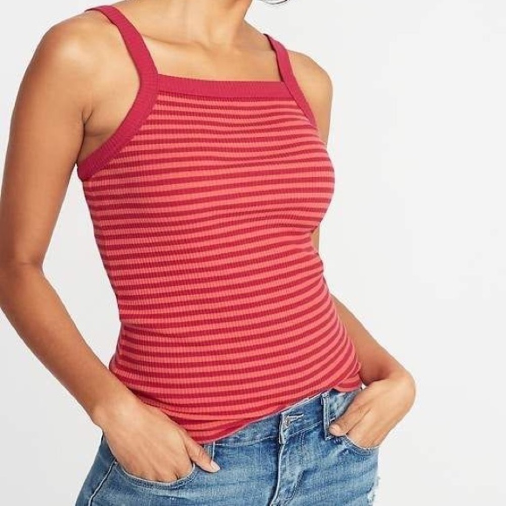 Old navy semi-fitted ribbed tanks